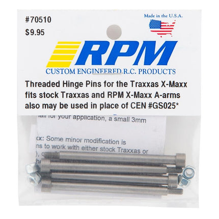 RPM70510, RPM Traxxas X-Maxx Threaded Hinge Pin Set
