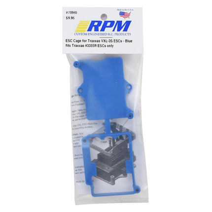 RPM70945, RPM Traxxas #3355R VXL-3S ESC Cage Protector (Blue)
