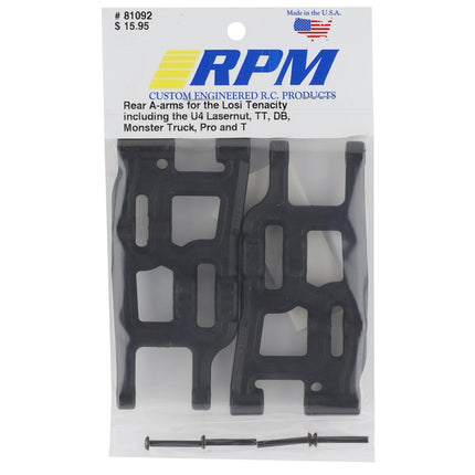 RPM81092, RPM Losi Tenacity/Lasernut Rear A-Arm (Black) (2)