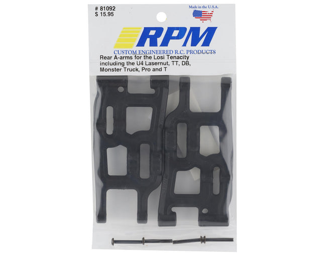 RPM81092, RPM Losi Tenacity/Lasernut Rear A-Arm (Black) (2)