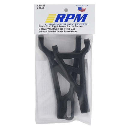 RPM81462, RPM E-Revo 2.0 Front Right Suspension Arm Set (Black)