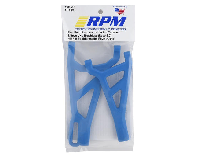 RPM81515, RPM E-Revo 2.0 Front Left Suspension Arm Set (Blue)
