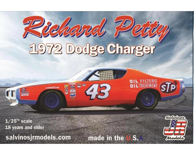 SJMRPDC1971TX, Salvinos JR Models 1/24 Richard Petty #43 1972 Dodge Charger