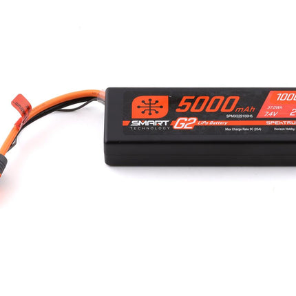 SPMX52S100H5, Spektrum RC 2S Smart G2 LiPo 100C Battery Pack (7.4V/5000mAh) w/IC5 Connector