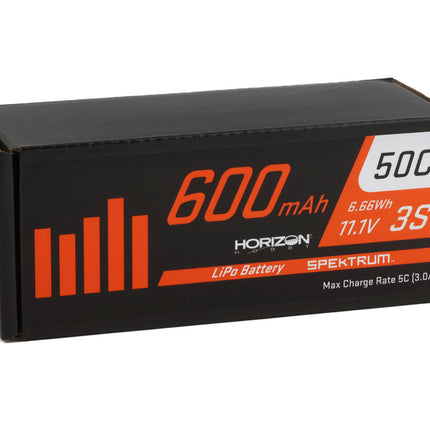 SPMX6003SIC2, Spektrum RC 3S 50C LiPo Battery w/IC2 Connector (11.1V/600mAh)