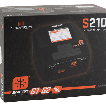 SPMXC2000 ,Spektrum RC S2100 G2 AC Smart Charger (6S/12A/100W x2)