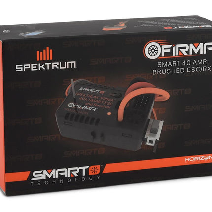 SPMXSE1040RX, Spektrum RC Firma 40 Amp Brushed Smart 2-in-1 ESC & Receiver