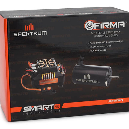 SPMXSEMC06, Spektrum RC Firma 160 Amp Sensorless Brushless Smart ESC & Motor Combo (1250Kv)