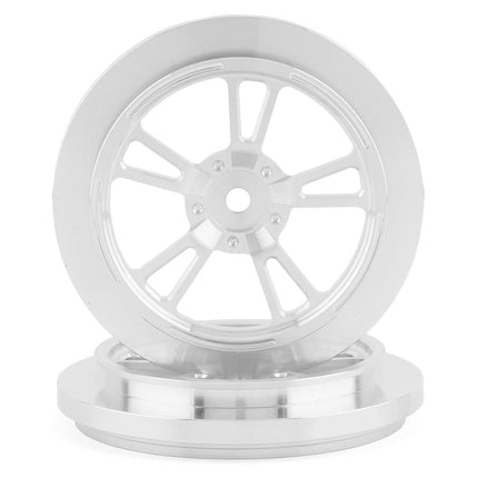 SSD00530, SSD RC V Spoke 2.2/2.7" Narrow Front Drag Wheels (Silver) (2)