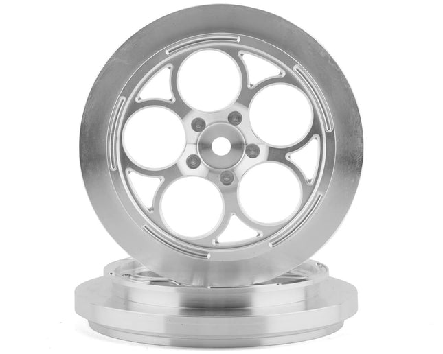 SSD00545, SSD RC 5 Hole 2.2/2.7" Narrow Front Drag Wheels (Silver) (2)