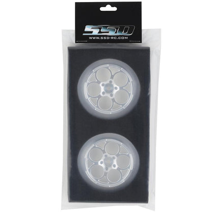 SSD00545, SSD RC 5 Hole 2.2/2.7" Narrow Front Drag Wheels (Silver) (2)