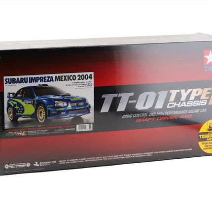 TAM47372-60A, Tamiya Subaru Impreza Mexico 2004 1/10 4WD Electric Touring Car Kit (TT-01E) (Limited Edition)