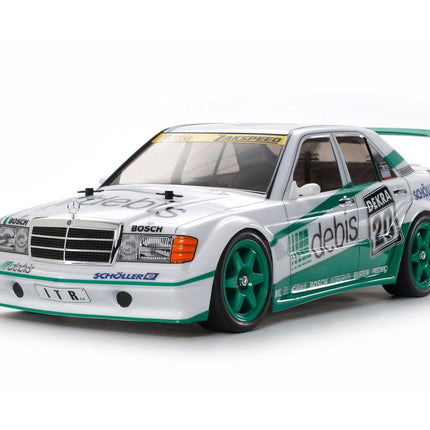 TAM58656-60A, Tamiya 190E EVO.II Zakspeed Debis 1/10 4WD Electric Touring Car Kit (TT-01E)