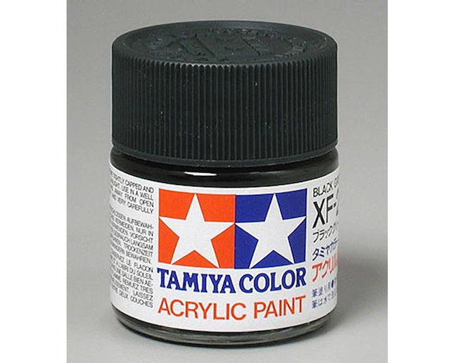 TAM81327, Tamiya XF-27 Flat Black Green Acrylic Paint (23ml)