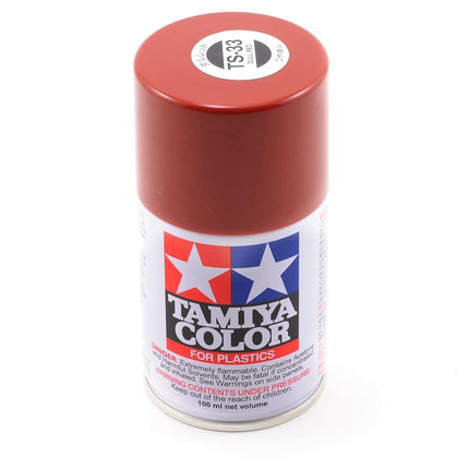 TAM85033, Tamiya TS-33 Dull Red Lacquer Spray Paint (100ml)