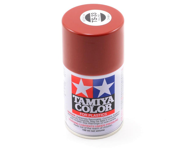 TAM85033, Tamiya TS-33 Dull Red Lacquer Spray Paint (100ml)