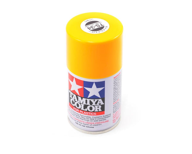 TAM85034, Tamiya TS-34 Camel Yellow Lacquer Spray Paint (100ml)