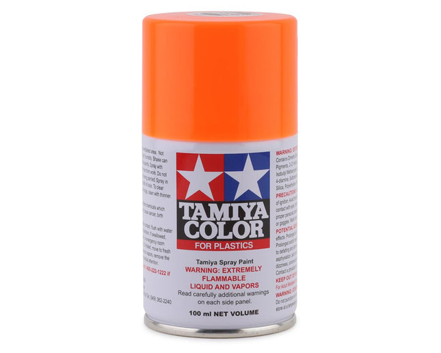 TAM85096, Tamiya TS-96 Fluorescent Orange Lacquer Spray Paint (100ml)