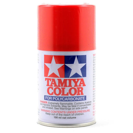 TAM86034, Tamiya PS-34 Bright Red Lexan Spray Paint (100ml)