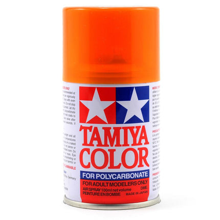 TAM86043, Tamiya PS-43 Translucent Orange Lexan Spray Paint (100ml)