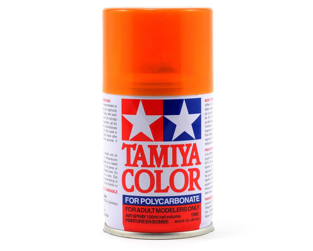 TAM86043, Tamiya PS-43 Translucent Orange Lexan Spray Paint (100ml)
