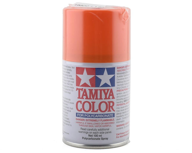 TAM86062, Tamiya PS-62 Pure Orange Lexan Spray Paint (100ml)