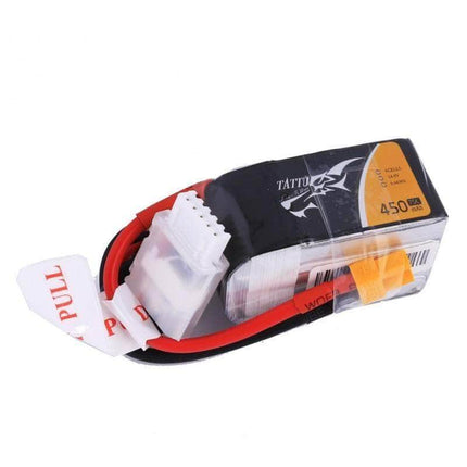 Tattu 14.8V 4S 450mAh 75C LiPo Micro Battery - XT30