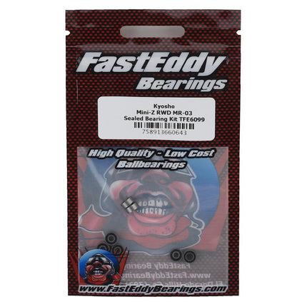 TFE6099, FastEddy Kyosho Mini-Z RWD MR-03 Sealed Bearing Kit