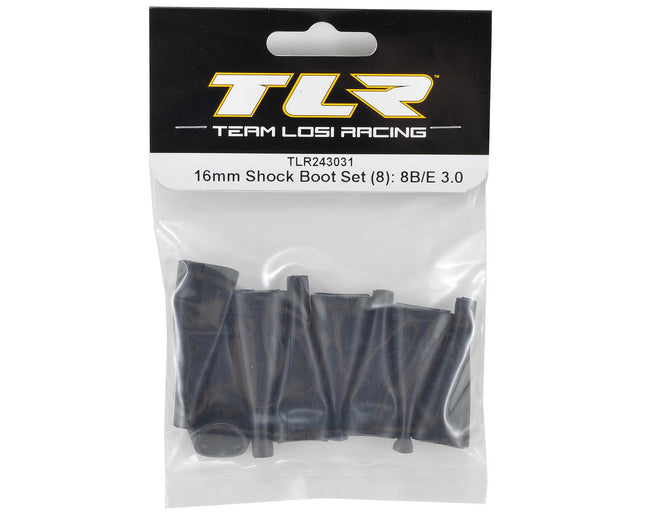 TLR243031, Team Losi Racing 8IGHT 3.0 16mm Shock Boot Set (8)