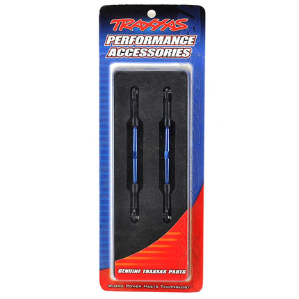 TRA2336A, Traxxas 61mm Aluminum Toe Link Turnbuckle Set (Blue) (2)