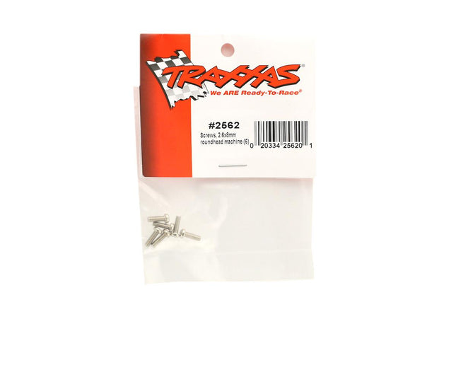 TRA2562, Traxxas Screw 2.6x8mm Button Head (6)
