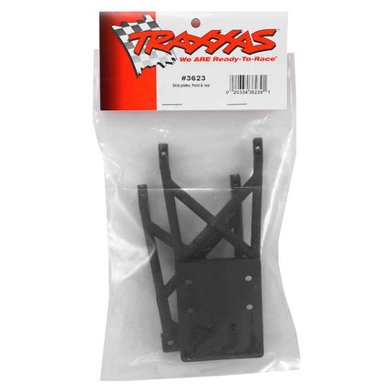 TRA3623, Traxxas Stampede Front & Rear Skid Plate Set (Black)