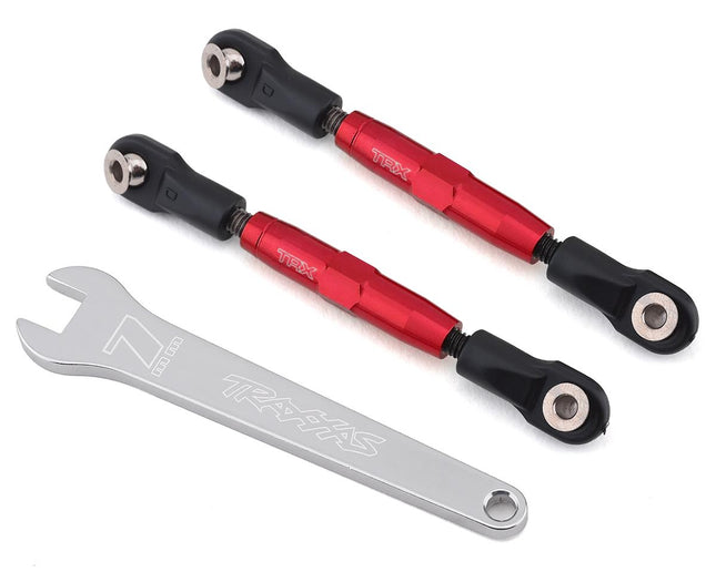 TRA3644R, Traxxas Aluminum 39mm Camber Link Turnbuckle (Red) (2)