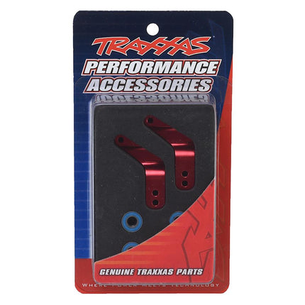 TRA3652X, Traxxas Aluminum Stub Axle Carriers (Red) (4)