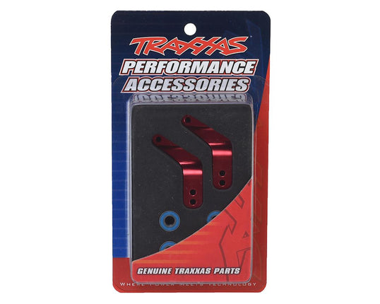 TRA3652X, Traxxas Aluminum Stub Axle Carriers (Red) (4)