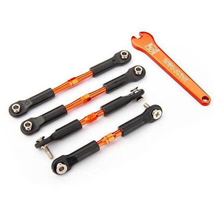 TRA3741T, Traxxas Turnbuckles Aluminum Camber Links Front/Rear Orange