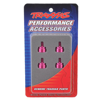 TRA3767P, Traxxas Aluminum Ultra Shock Cap (Pink) (4)