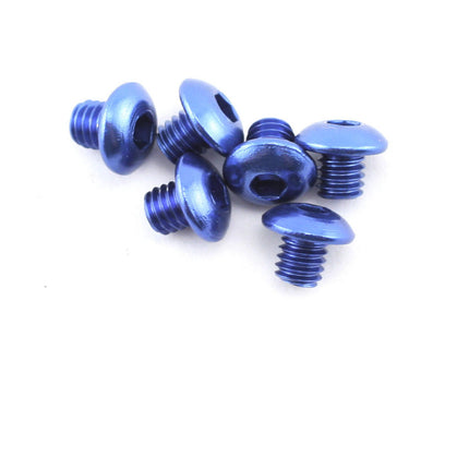 TRA3940, Traxxas 4x4mm Aluminum Button Head Screws (Blue) (6)