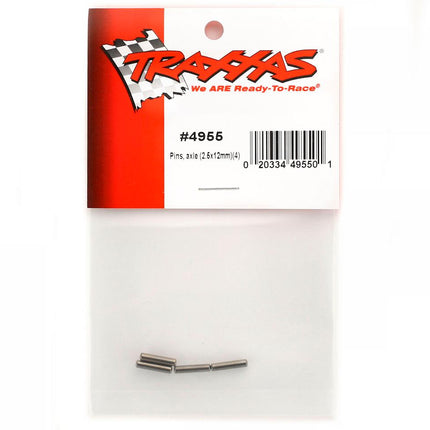 TRA4955, Traxxas Pins, axle (2.5x12mm) (4)