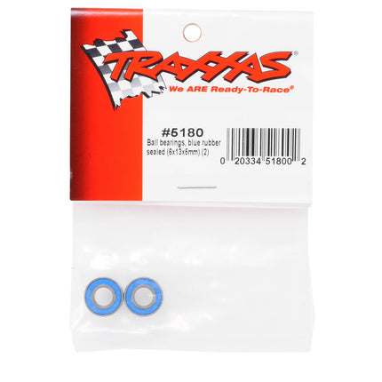 TRA5180, Traxxas 6x13x5mm Rubber Sealed Ball Bearing (2)