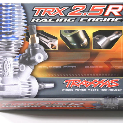 TRA5207R, Traxxas TRX 2.5R .15 Rear Exhaust IPS Shaft Slide Carb Nitro Engine Standard Plug, Pull Start