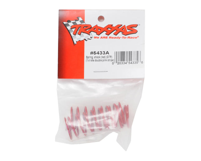TRA5433A, Traxxas GTR Shock Spring Set (2) (1.4 Rate - Pink)