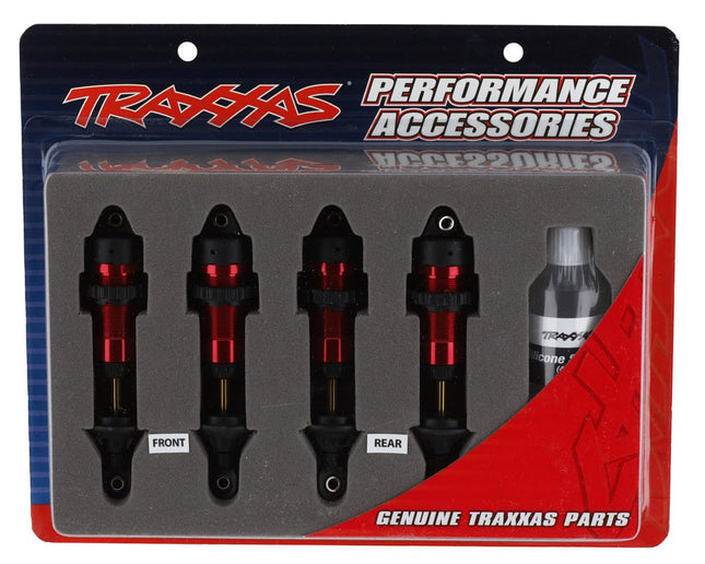 TRA5460R, Traxxas Aluminum GTR Shock Set (Red) (4)