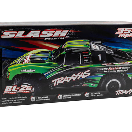 58134-4, Traxxas Slash BL-2S 1/10 RTR 2WD Brushless Short Course Truck w/BL-2S ESC & TQ 2.4GHz Radio