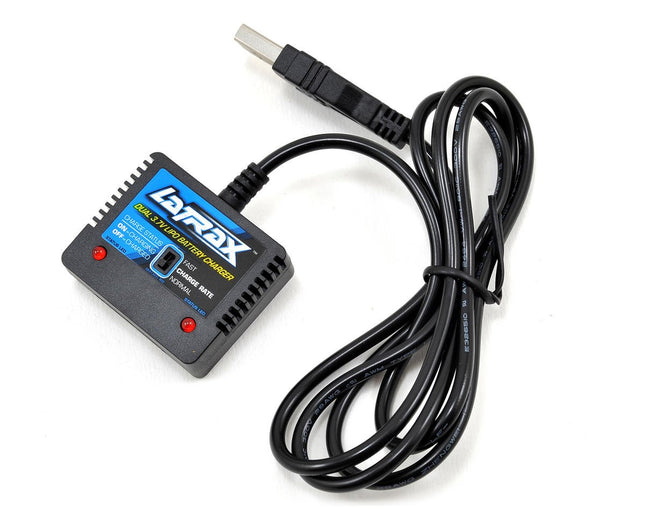 TRA6638, Traxxas LaTrax Alias USB Dual 3.7V Port LiPo Battery Charger (High Output)