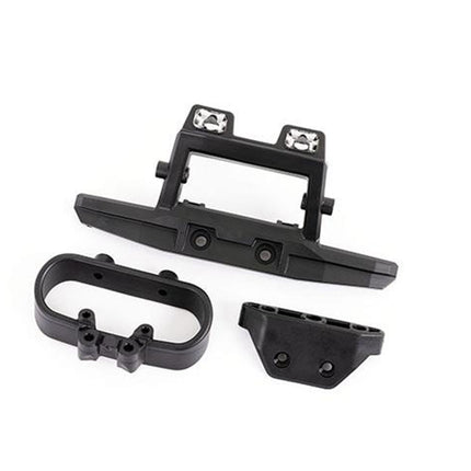 TRA6737X, Bumper, rear / bumper mount (fits 4WD Rustler®) (for LED light kit installation)