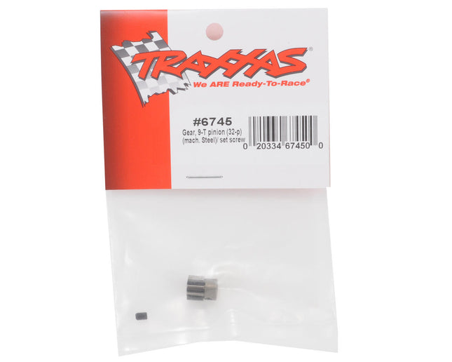 TRA6745, Traxxas Steel 32P Pinion Gear (9T)