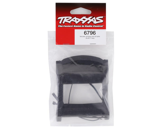 TRA6796, Traxxas Rustler 4x4 Roof Skid Plate w/LED Lights