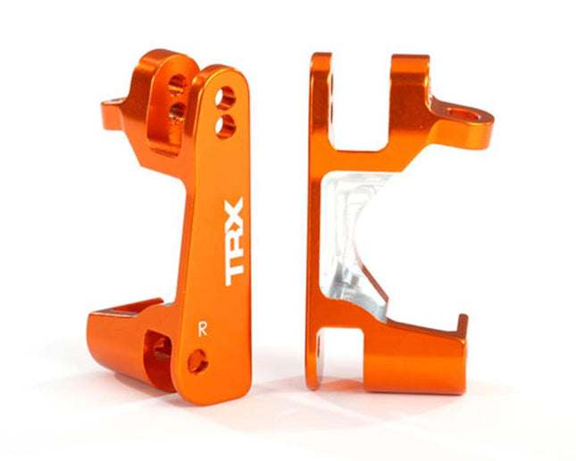 TRA6832A, Traxxas Aluminum Caster Block Set (Orange) (2)