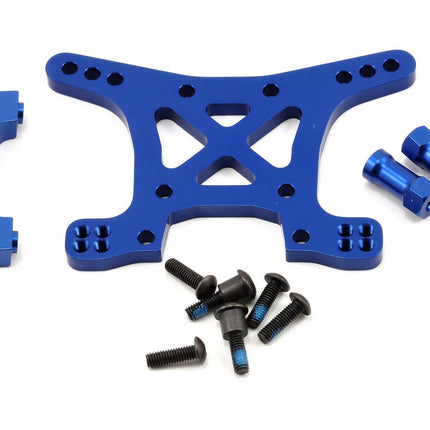 TRA6839X, Traxxas Slash 4x4 Aluminum Front Shock Tower (Blue)